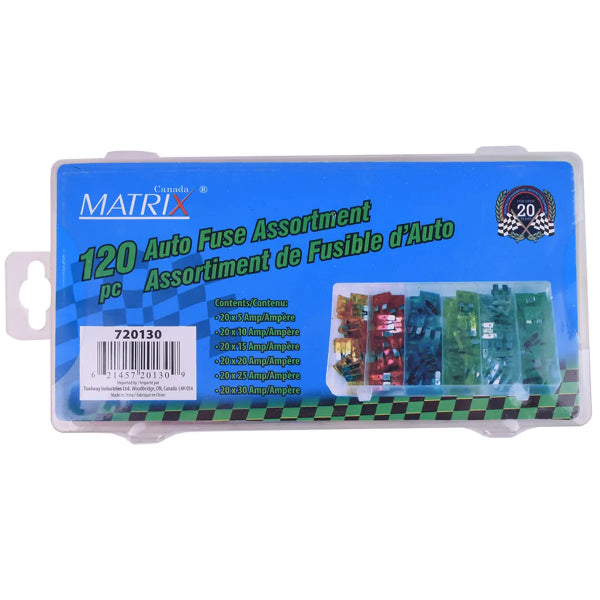 120PC Auto Plug-In Fuses Kit Assorted (720130)
