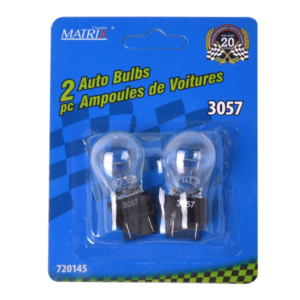 2PK Mini Bulb Automotive No.3057 Clear (720145)