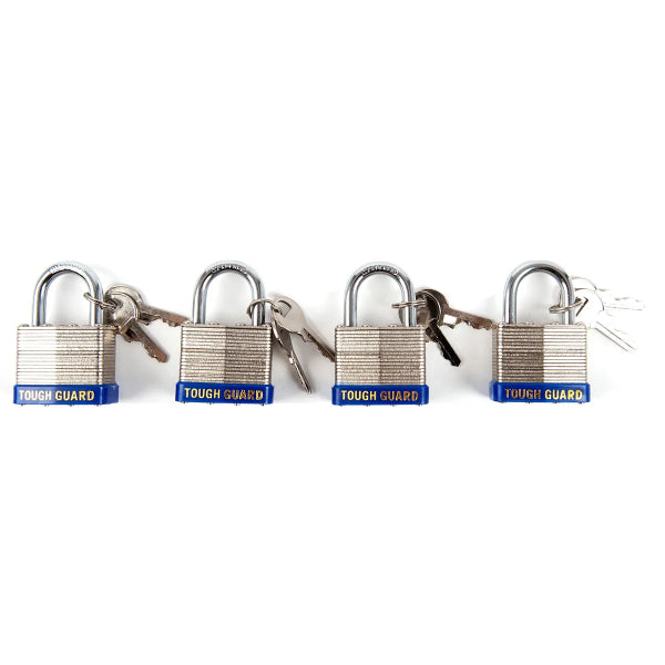 4PC Padlock Laminated 40mm Key Alike (732077)