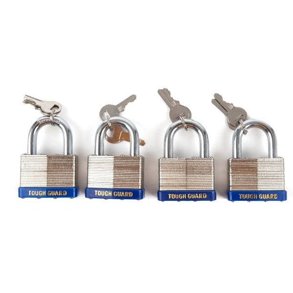 4PC Padlock Laminated 50mm Key Alike (732078)