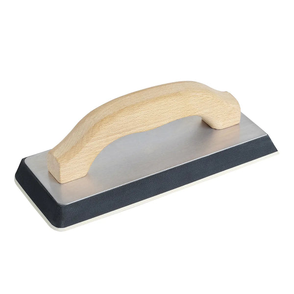 Gum Rubber Grout Float with Wood Handle 9-1/2x4in (G02721)