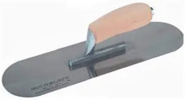 Pool Trowel Stainless Steel Wood Handle 4in x 14in (G06177)