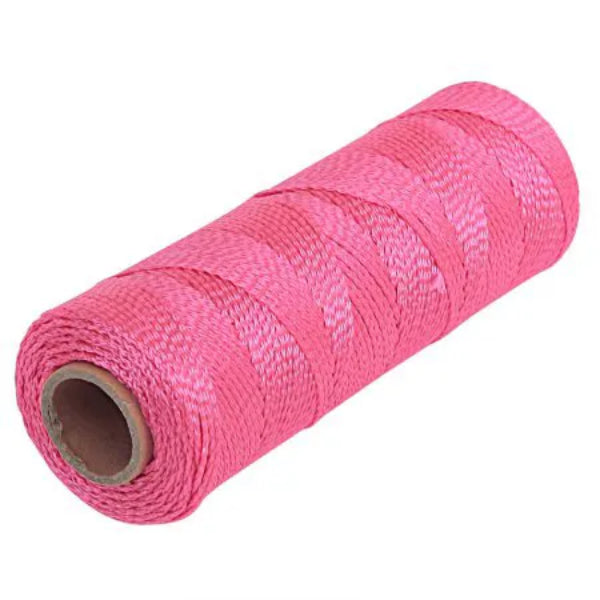 Braided Nylon Mason Line #18 500ft  Fluorescent Pink (G11231)