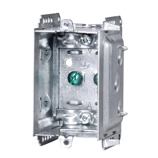 Electrical Box 1-Gang 3in x 2in x 2-1/2in Non-Gangable Galvanized (140097)