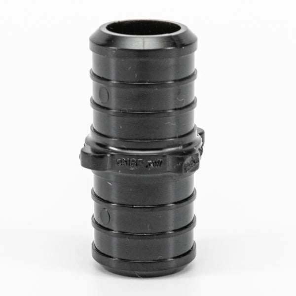 Pex Poly Coupling Barb To Barb 1/2in Black (150623)