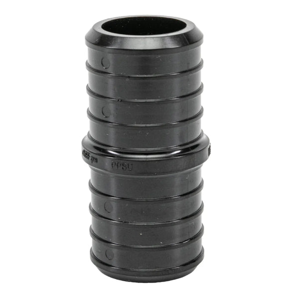 Pex Poly Coupling Barb To Barb 1in Black (150625)