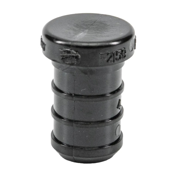 Pex Poly Plugs Barb To Barb 1/2in Black (150628)