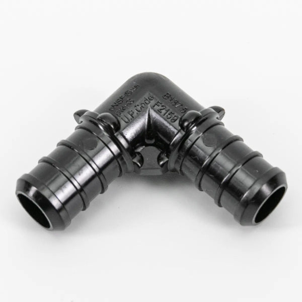 Pex Poly 90° Elbow Barb To Barb 1/2 x 1/2in Black (150661)