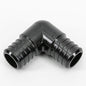 Pex Poly 90° Elbow Barb To Barb 3/4 x 3/4in Black (150662)