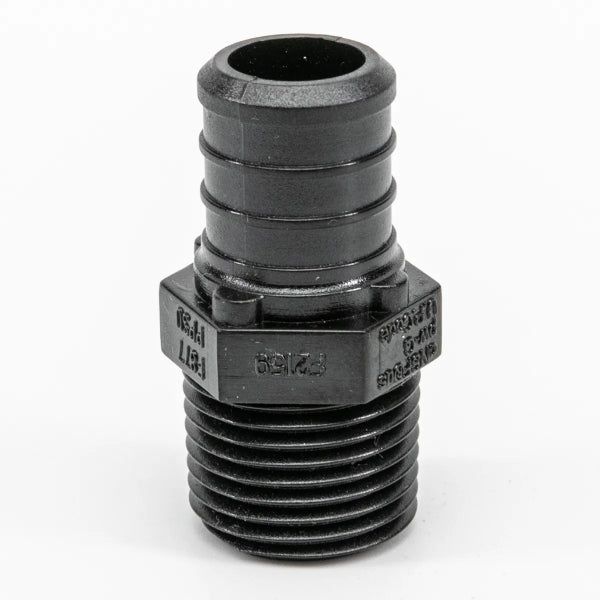 Pex Poly Male Adapter Barb To MPT 1/2 x 1/2in Black (150666)