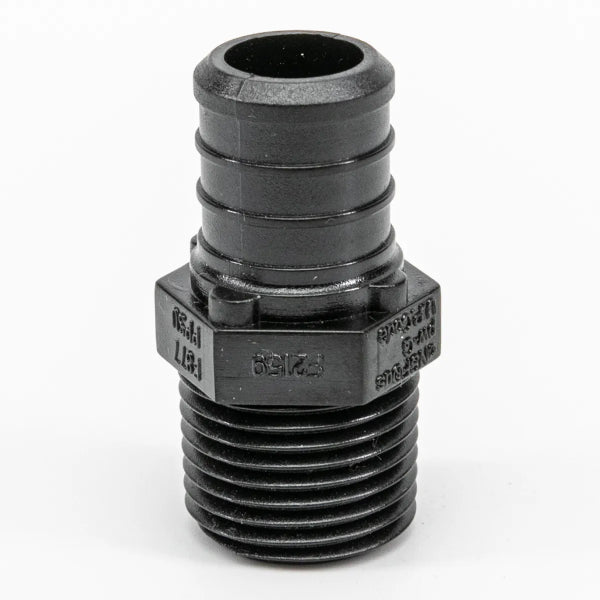Pex Poly Male Adapter Barb To MPT 3/4 x 3/4in Black (150667)