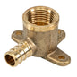 PEX Fitting Brass Elbow 90° Drop Ear (Wing Back) ½ PEX x ½ FIP Lead Free (151127)