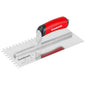 Stainless Steel Notch Trowel 1/4 x 3/8 x 1/4 U (G02384)