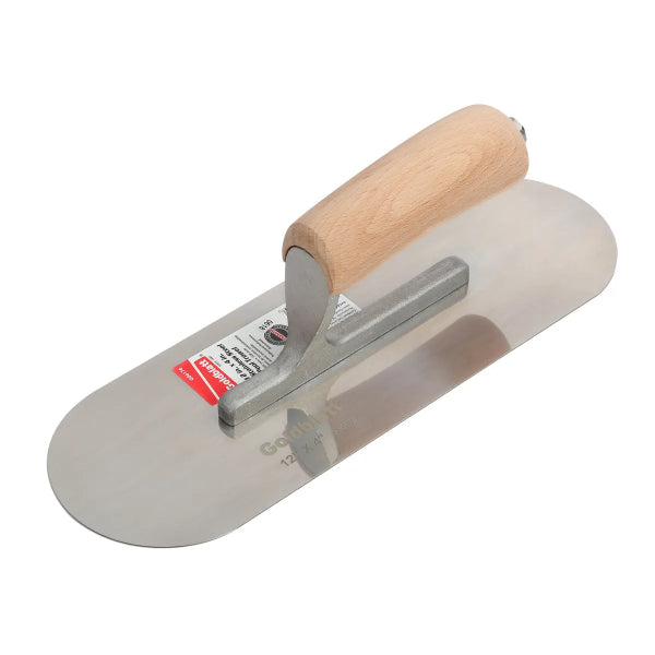12in x 4in Stainless Steel Pool Trowel Wood Handle (G06176)