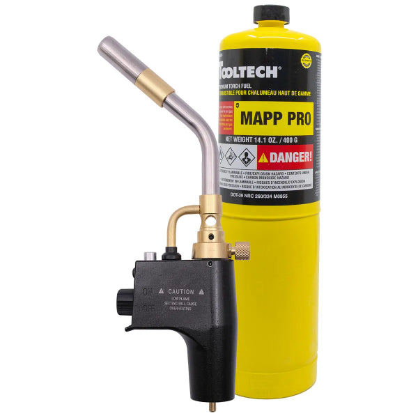 HAZ High Heat Soldering Torch Kit Mapp Pro Gas 14.1oz (715075)