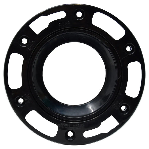 ABS Floor Flange Adj. 4in x 3in Black (151259)