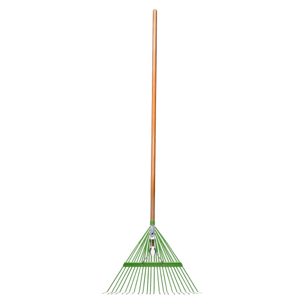Lawn & Leaf Rake Flex-Steel 24-Tine 24in  54in Wood Handle (180036)