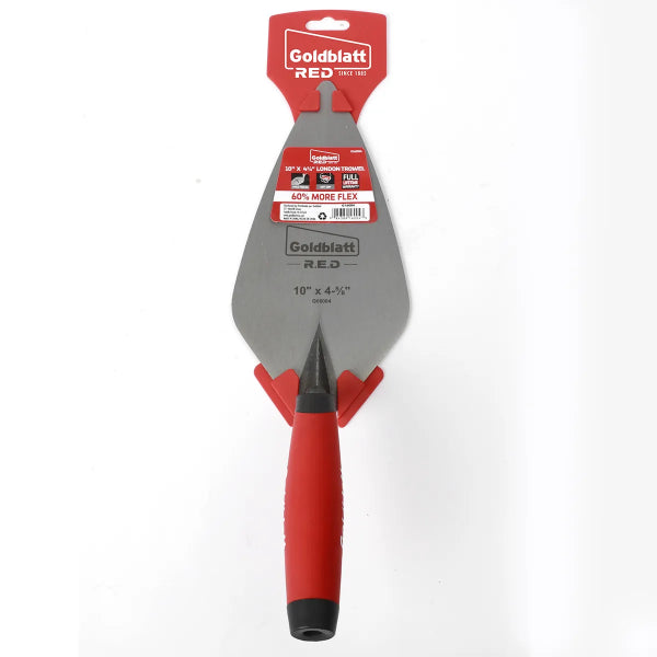 10 x 4-5/8 Pro One-piece London Brick Trowel w/ Soft Grip Handle (G16004)
