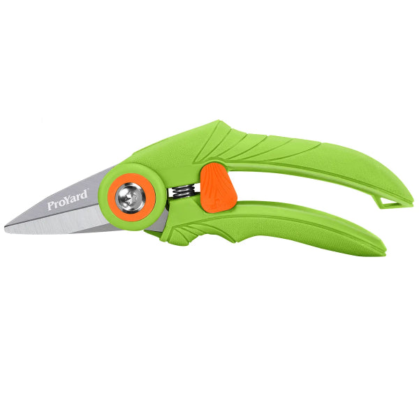 Precision Bypass Pruner Raked Design SK5 Blade Ergo Poly Handles Hand Weekness Friendly  7in (17cm) (180001)