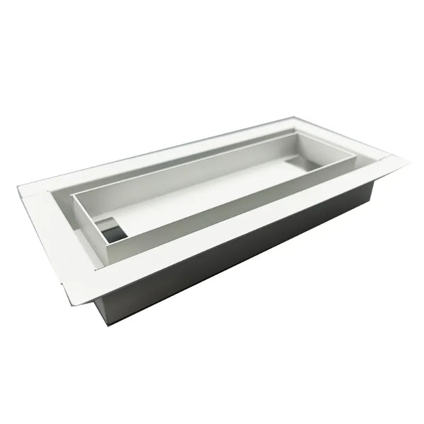 Floor Register Steel 3in x 10in Drop-in White (110778)