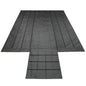 Heavy Duty Flatbed Lumber Tarp 16ft x 27ft - 4ft Drop With Rain Flaps 14oz Vinyl 60lb Black (182623)