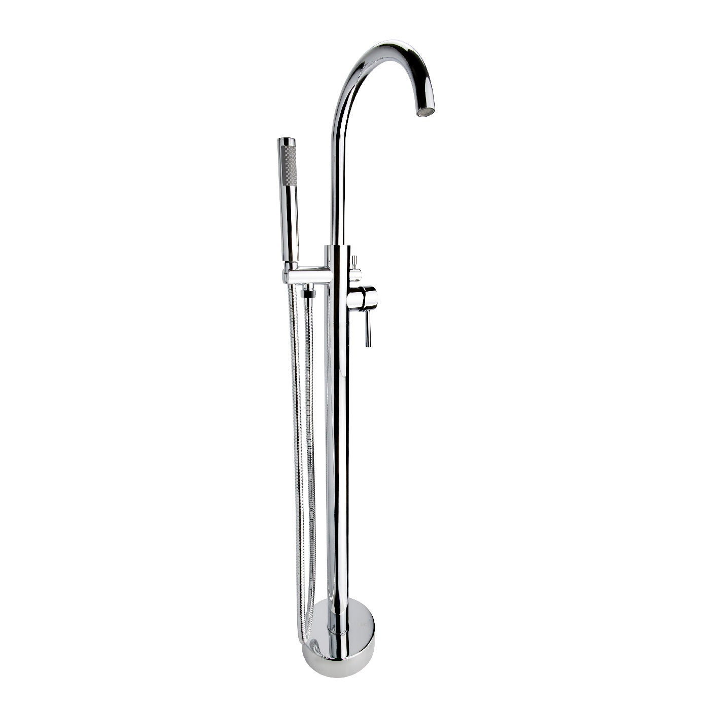 Floorstanding Bathtub Faucet - FSF81C round chrome (PID-147)