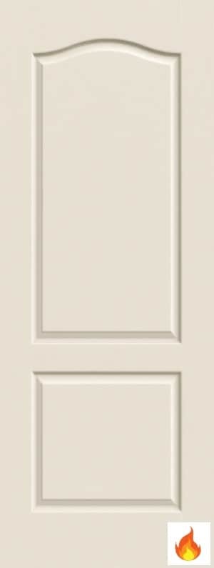Two Panel Arch Fire Rated Door With Knock Down Kit (2PA-FFR-KDK-09)