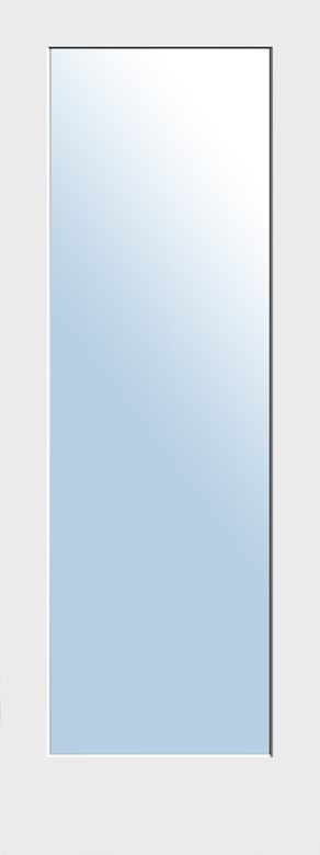 F&D Clear Glass 1-Panel Door Slab (CGOPD-021)