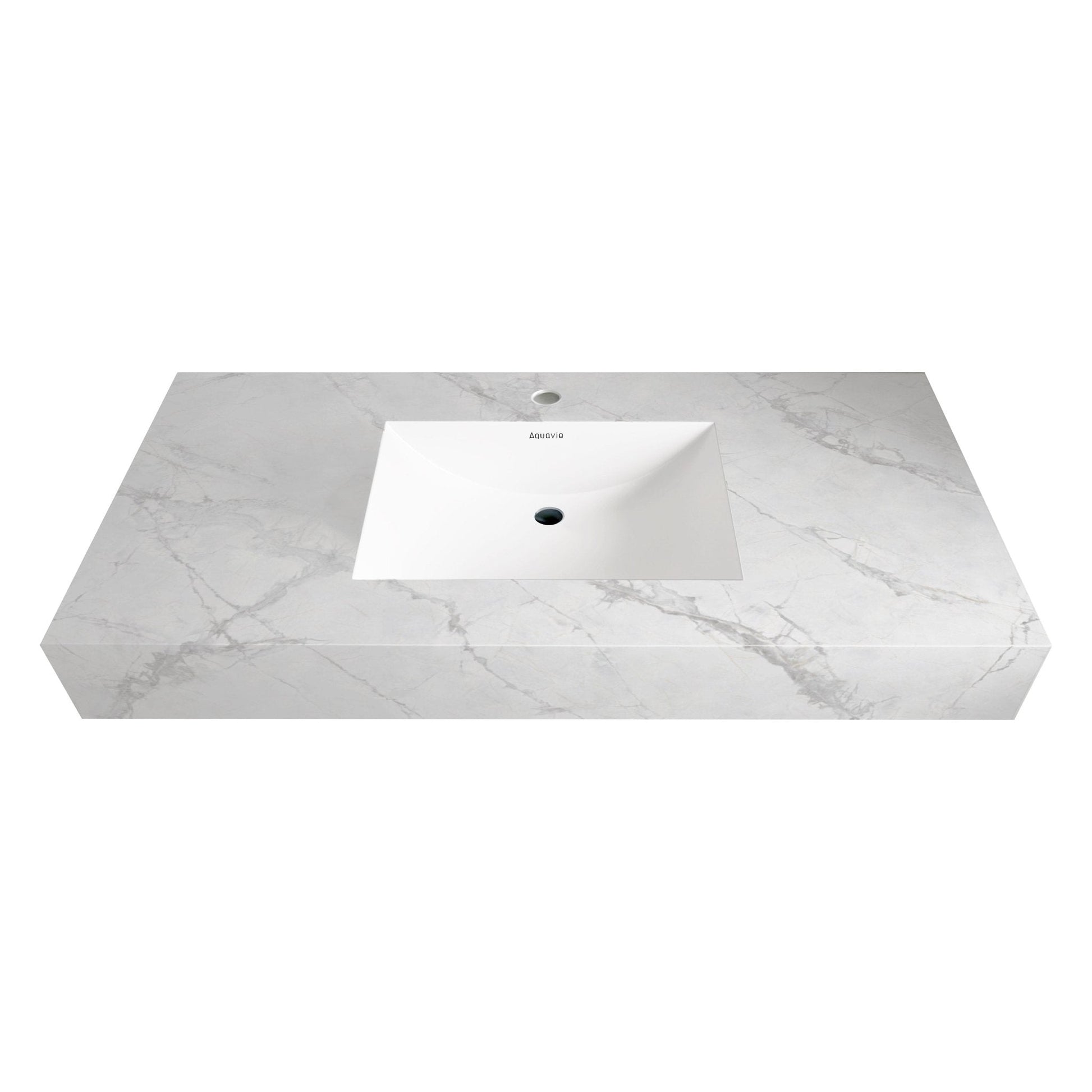 32"-71" Seamless Sintered Stone Vanity Top with Integrated Basin – Ice Grey