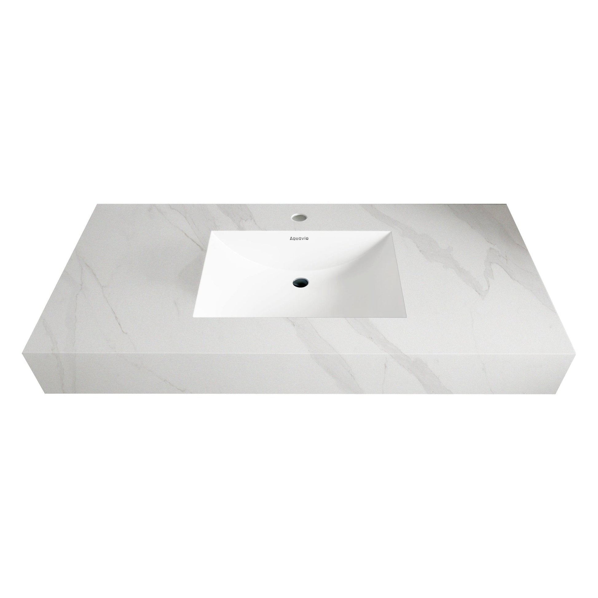 32"-71" Seamless Sintered Stone Vanity Top with Integrated Basin