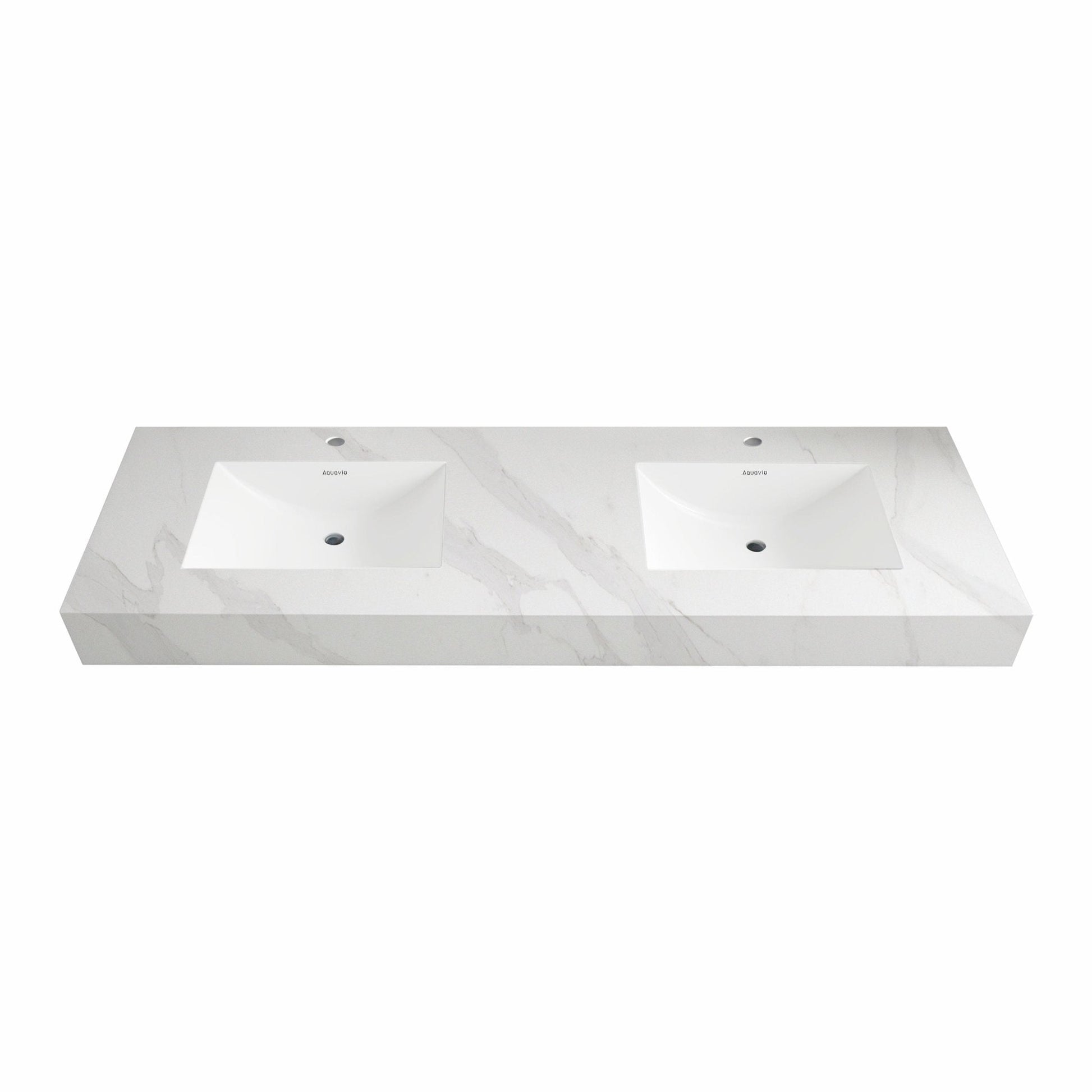 32"-71" Seamless Sintered Stone Vanity Top with Integrated Basin