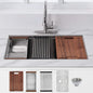 32x18 Inches Kitchen Sink Single Bowl - Work Station (U3218-WS)