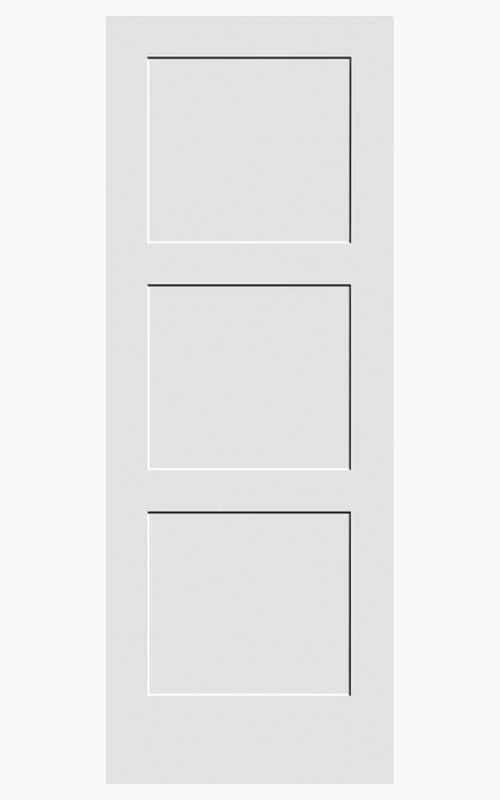 F&D 3 Panel Shaker Solid Core Door 1-3/4" (04212)