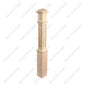 6291RP Raised Panel 6-1/4”*6-1/4”*55” Red Oak 30Pcs/Skid (PB101)