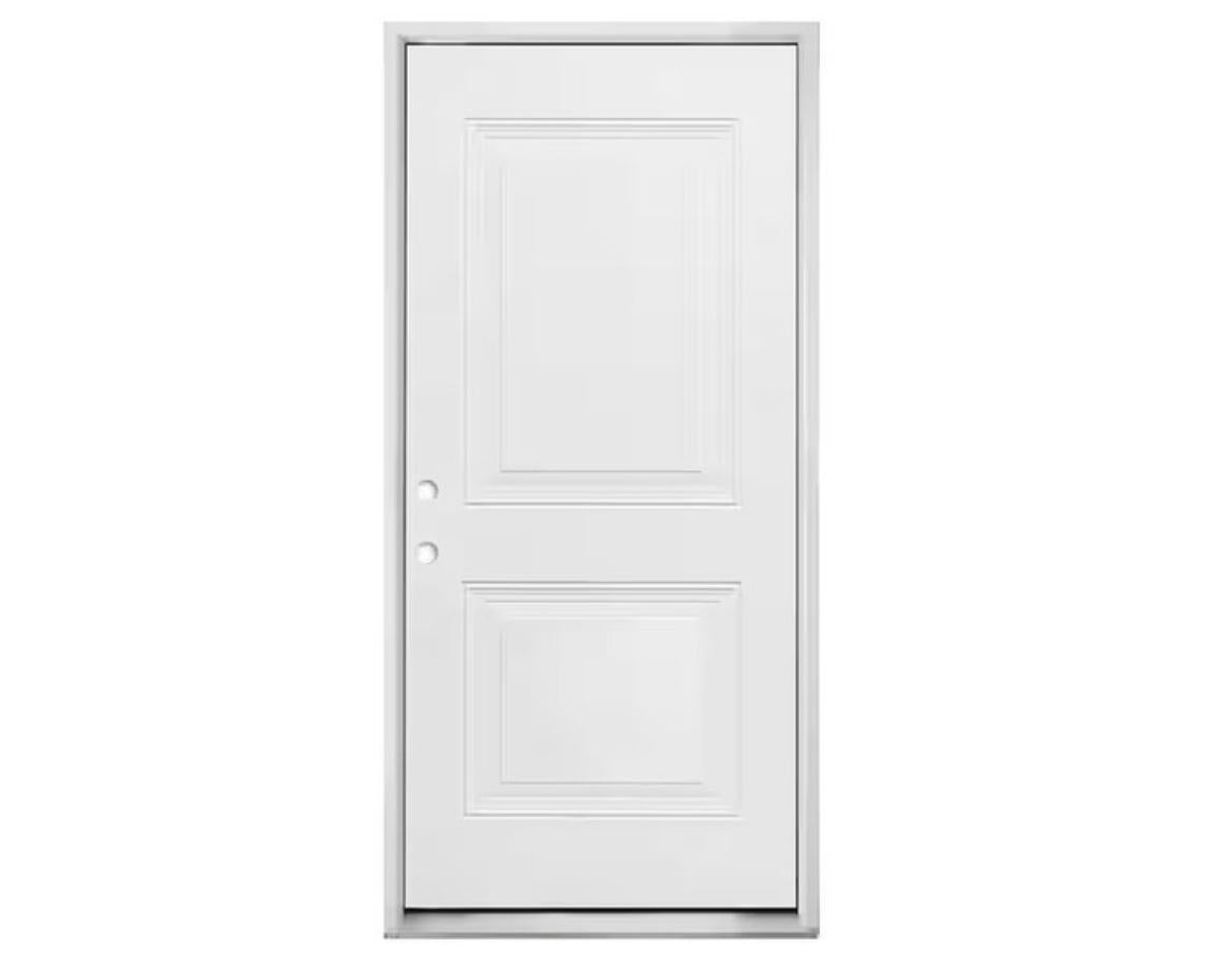 F&D Two Panel Square Pre-Hung Steel Door (STPDPH-01)