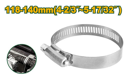4 2/3 - 5 17/32 in. Stainless Steel Hose Clamp (JDHU2918)