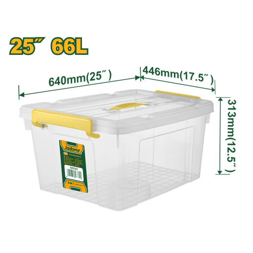 25"X66L Transparent Plastic storage box (JDTB2370)