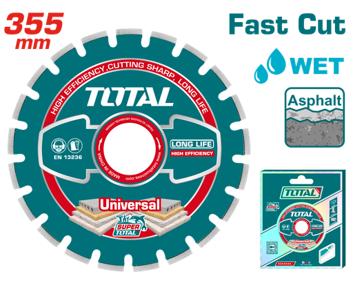 14"X1" segmented diamond disc for asphalt and concrete cutting (TAC2113551)
