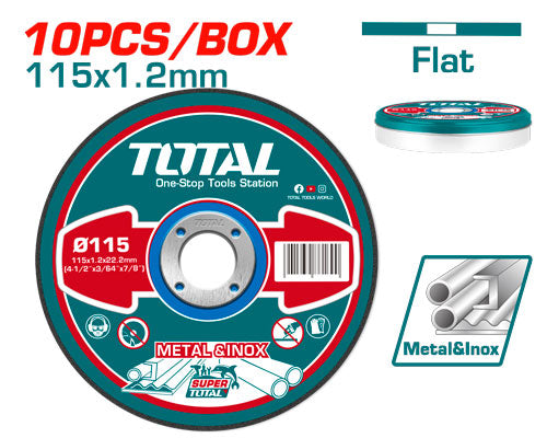 4.5"X3/64"X7/8"10PCS metal cutting disc set (TAC2211155)