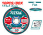 4.5"X3/64"X7/8"10PCS metal cutting disc set (TAC2211155)
