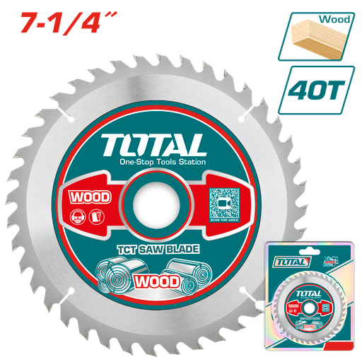 TCT saw blade 7-1/4" 40T for wood (TAC231415)