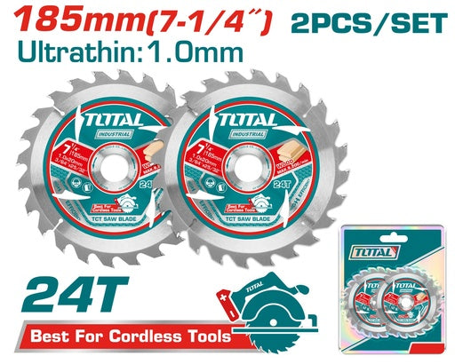 2PCSX7 1/4" Ultra-thin TCT saw blade set (TAC2331853)