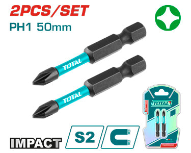 2PCS PH1X2" Impact screwdriver bits set (TACIM71PH150)