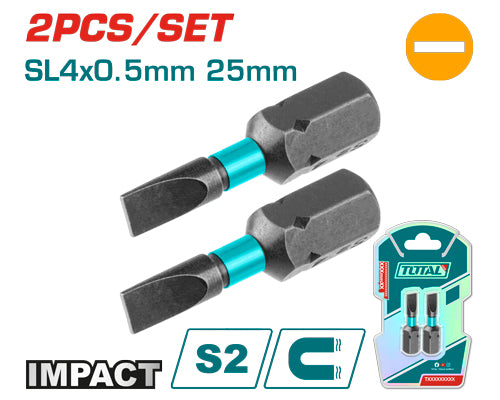 2PCS SL4X0.5mmX25mm  Impact screwdriver bits set (TACIM71SL425)