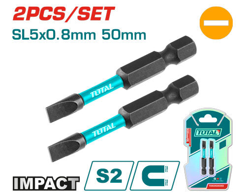 2PCS SL5X0.8mmX50mm  Impact screwdriver bits set (TACIM71SL550)