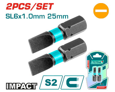 2PCS SL6X1.0mmX25mm  Impact screwdriver bits set (TACIM71SL625)