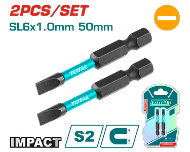 2PCS SL6X1.0mmX50mm  Impact screwdriver bits set (TACIM71SL650)