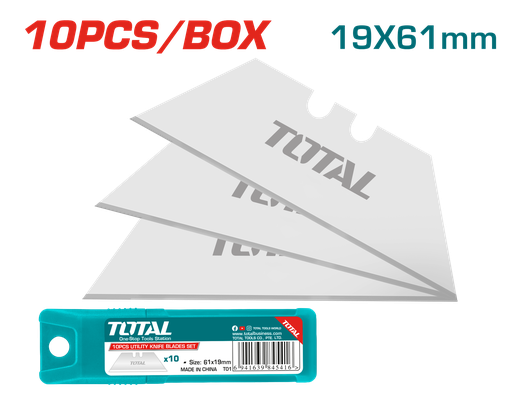 10 Pcs utility knife blades set (THT519001)