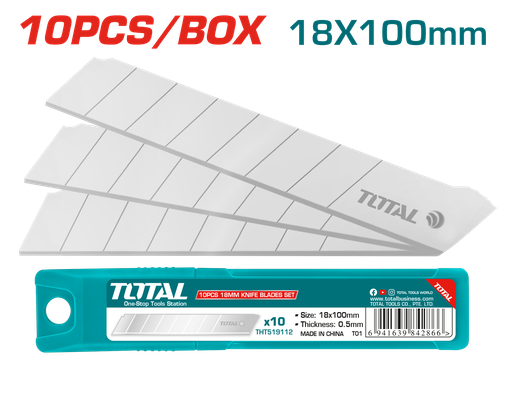 10 Pcs 18mm knife blades set (THT519112)