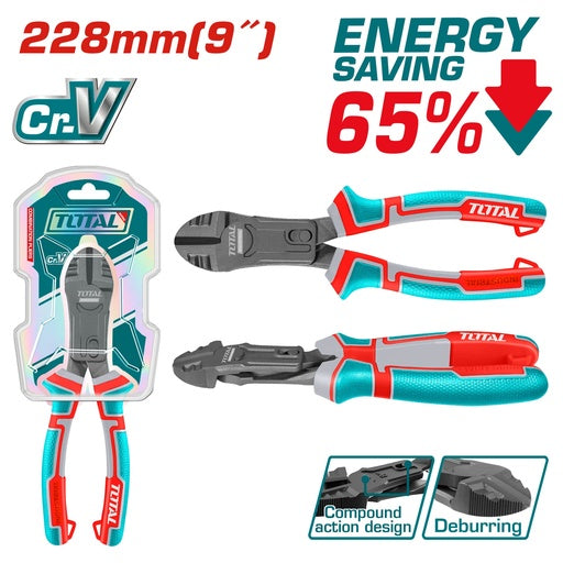 9" Energy Saving Compound action diagonal cutting plier (THTC530906)